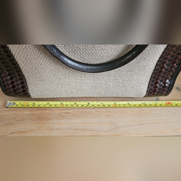 Vintage Brahmin Addison Li Taupe Harbor Handbag - Picture 7 of 8